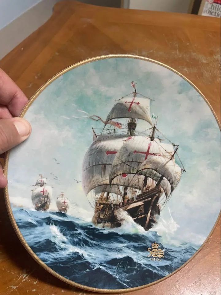 Columbus 1492-1992 Limited Edition Porcelain Plate image indicator(4)