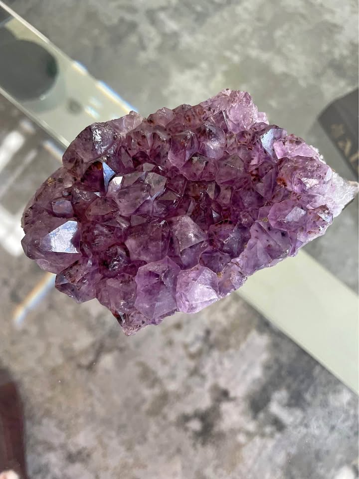 Amethyst and quartz of Natural mine