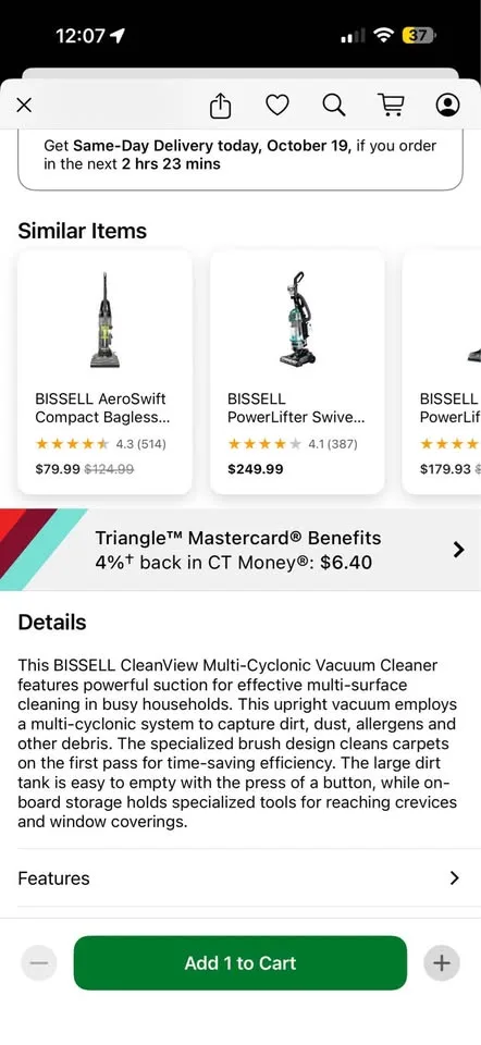 Brand new Bissel cleanview vacuum cleanner 242846E image indicator(8)