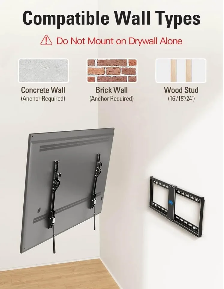 TV Wall Mount - Tilting Low Profile - 37” to 75” TV image indicator(6)