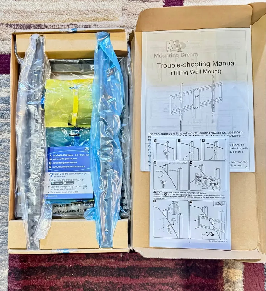 TV Wall Mount - Tilting Low Profile - 37” to 75” TV image indicator(9)