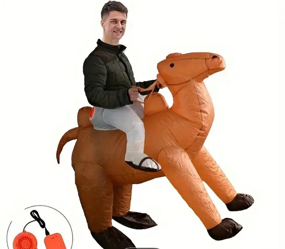 Brand new ride on camel inflatable costume adult size thumbnail
