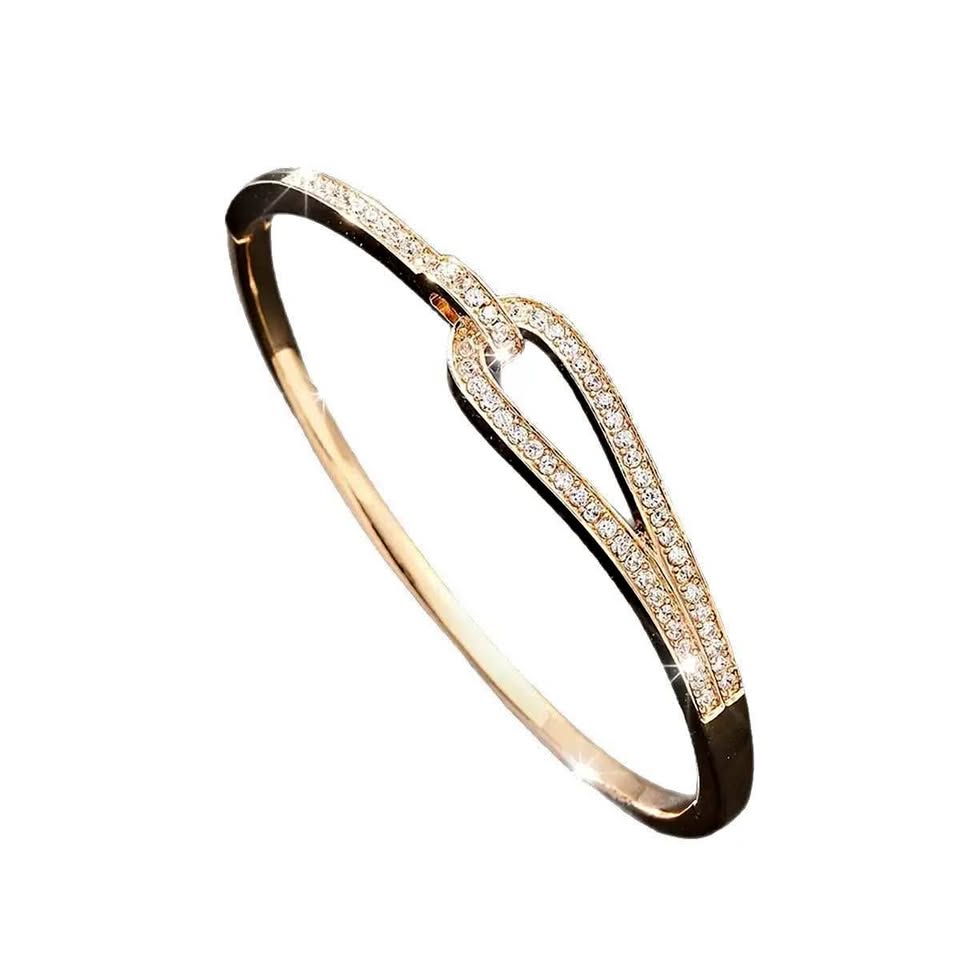 Nib 14 K gold plated Cubic Zarconia bracelet