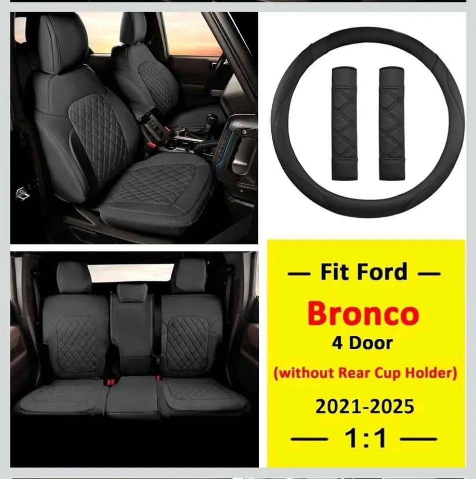 Car Seat Cover for Ford Bronco 4 Door 2021-2025 image indicator(6)