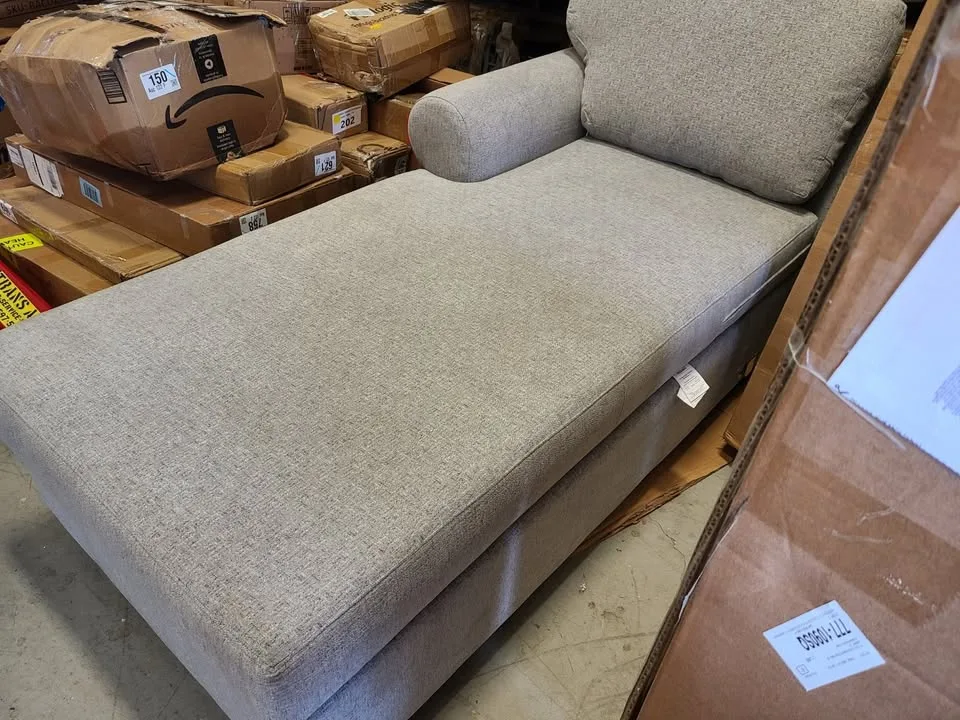 Grey Upholstered Chaise Lounger image indicator(2)