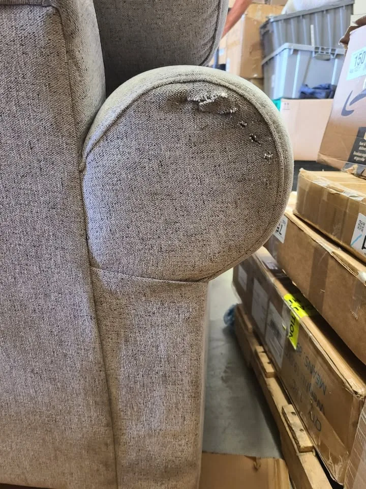 Grey Upholstered Chaise Lounger image indicator(3)