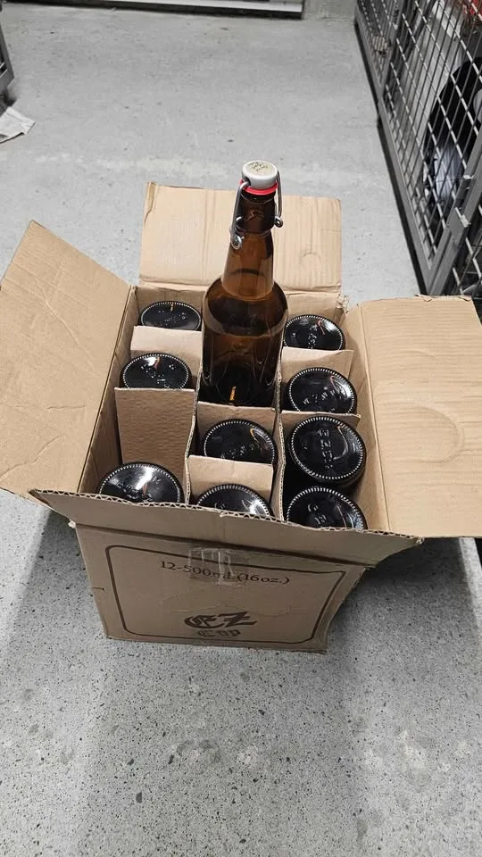 EZ Cap 500 ml Amber Glass Bottles (Swing-Top) image indicator(5)