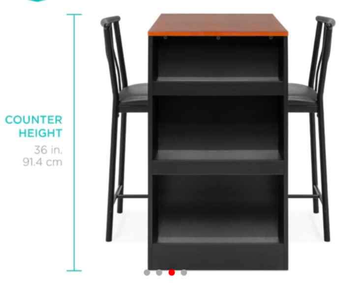 Small & Compact Dining Table with two chairs - photo 2