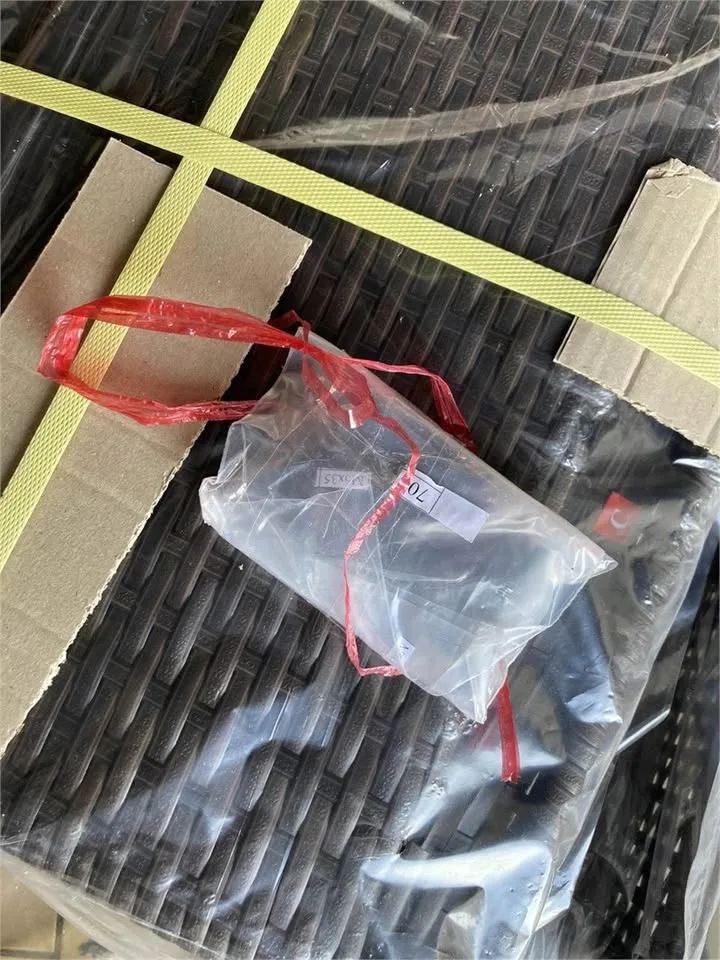 Patio Resin Wicker Armless Chair Brown w/Beige Cushions image indicator(2)