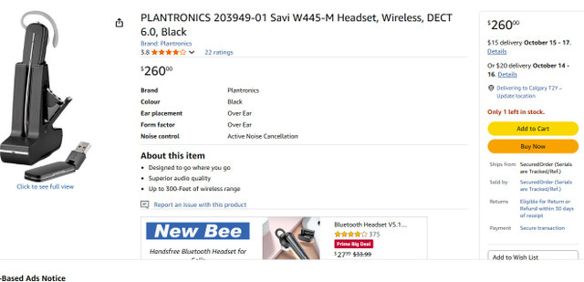 USB Wireless Headset System SAVI 400 Series - photo 3