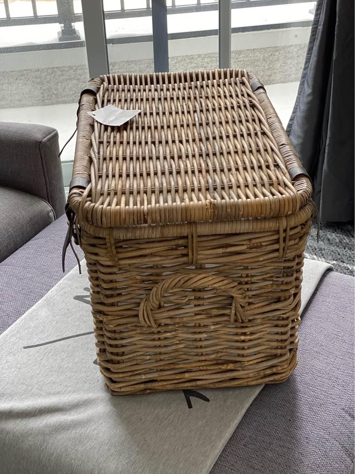 Wicker Basket with Lid - East at Main (Brand) - photo 4
