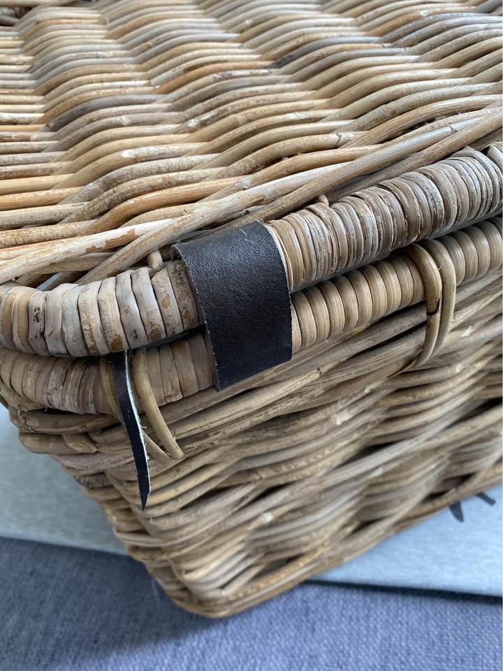 Wicker Basket with Lid - East at Main (Brand) - photo 5