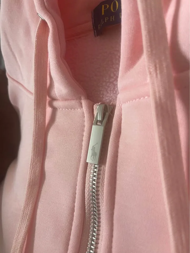 Pink polo zip up (L) image indicator(2)