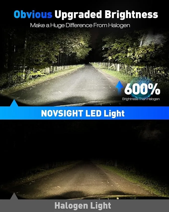 9005 LED Light Bulbs, 600% Brightness, Pack of 2 image indicator(2)