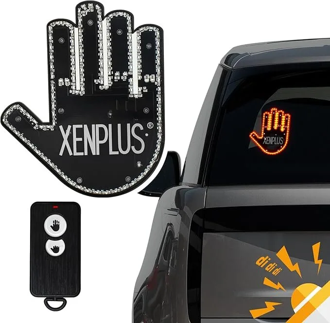 Car Finger Light with Remote image indicator(2)