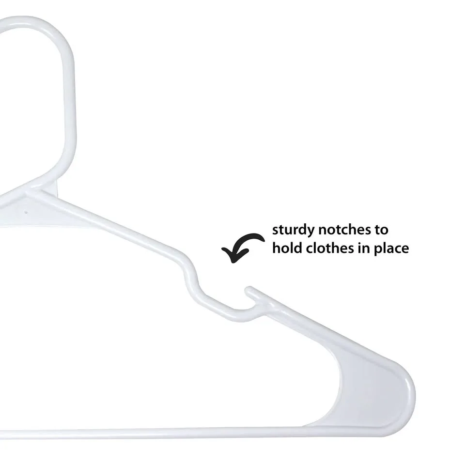 50 Plastic Hangers- White image indicator(2)