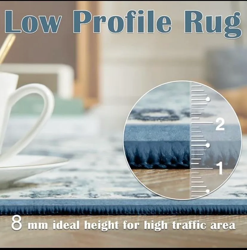 6x9 Distressed Medallion Soft Large Lightweight Carpet image indicator(4)