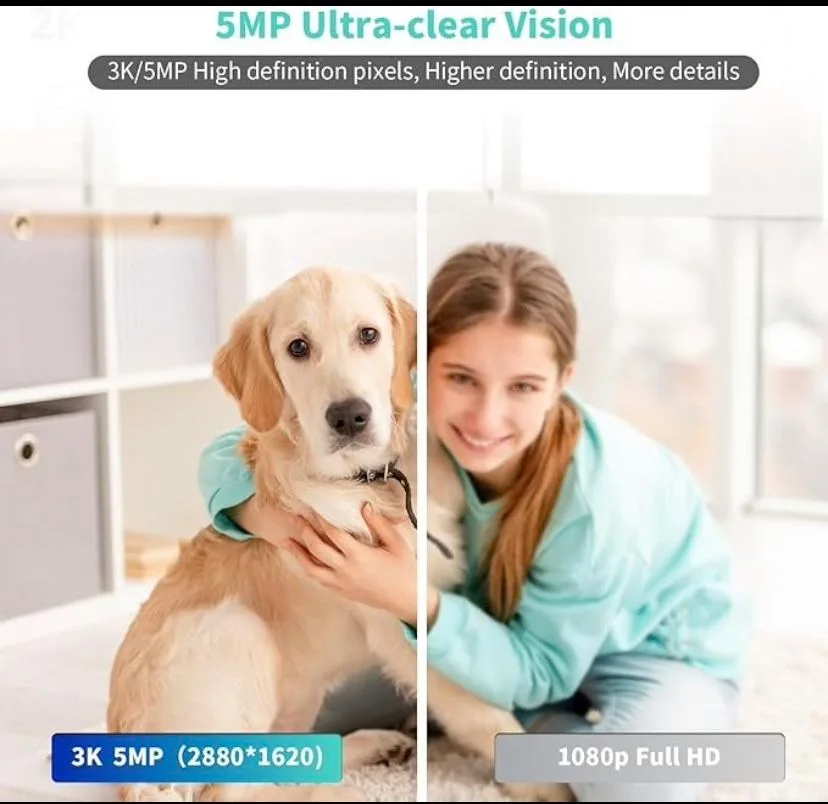 3K Ultra HD Security Camera – Smart, Full-View Protection image indicator(2)