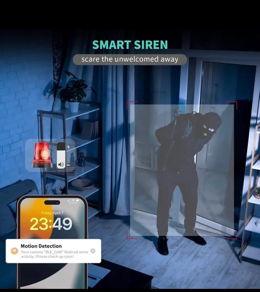 3K Ultra HD Security Camera – Smart, Full-View Protection image indicator(8)