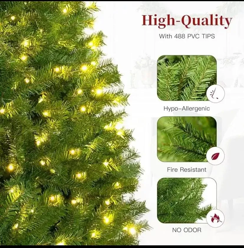 6ft Pre-Lit Christmas Tree image indicator(4)