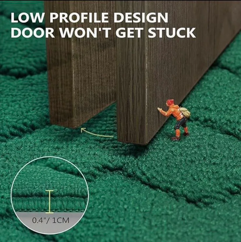 Washable Evergreen Anti-slip 3x5 Rug image indicator(3)