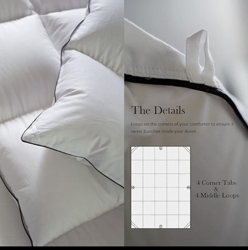 Twin Size, All Season Goose Down Feather Comforter