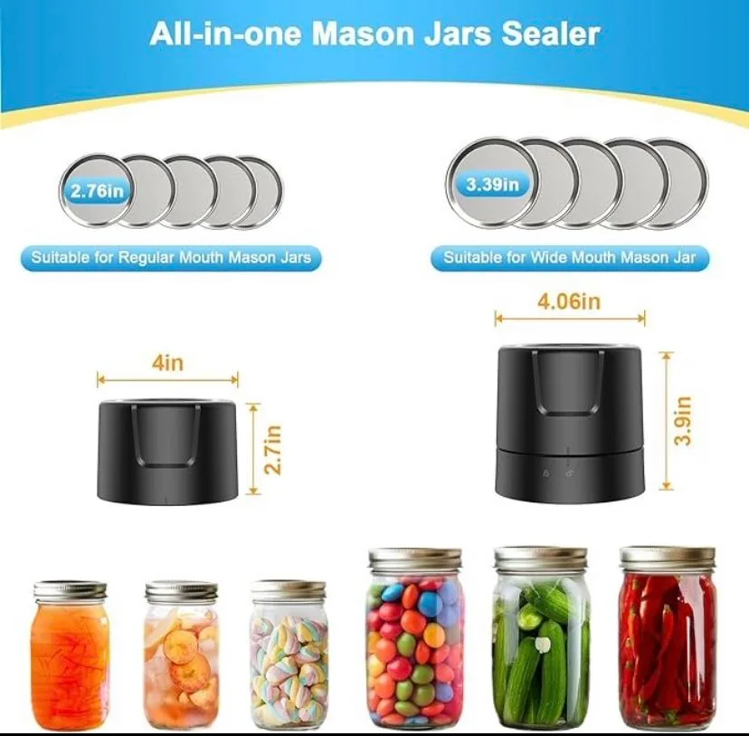 Powerful Mason Jar Vacuum Sealer image indicator(2)