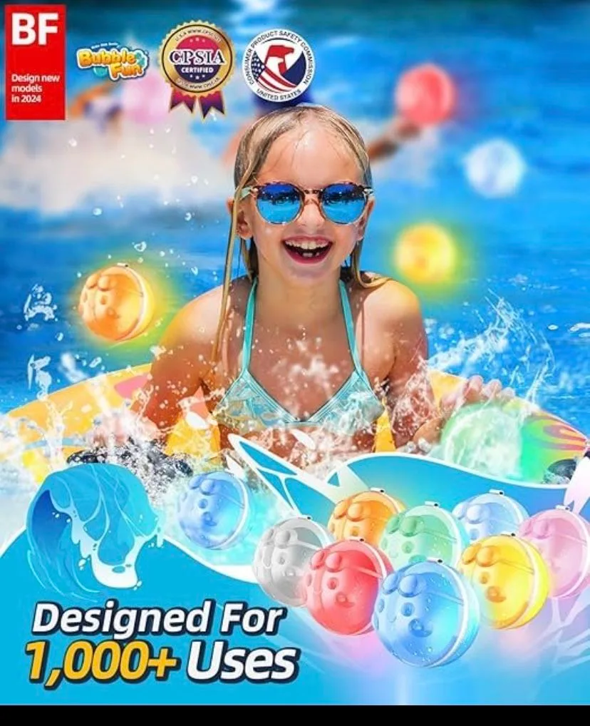 16pcs LED Reusable Water Balloons image indicator(2)