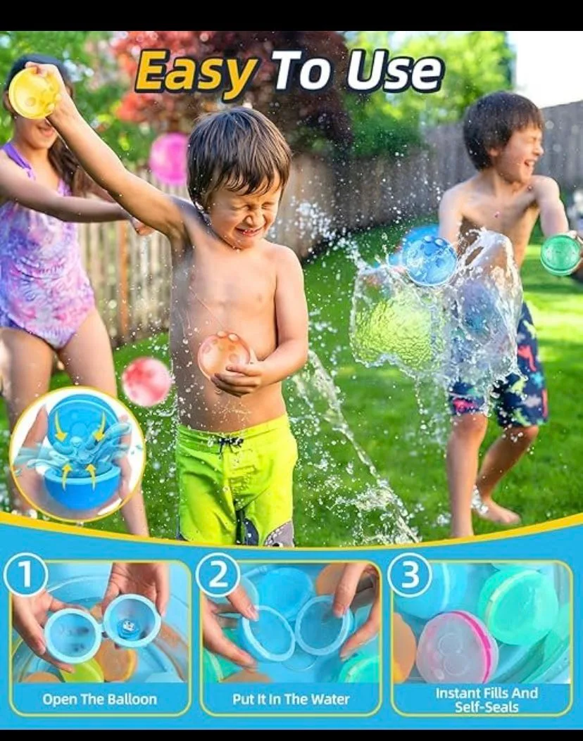 16pcs LED Reusable Water Balloons image indicator(4)