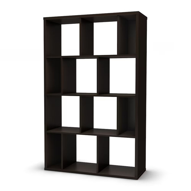 South Shore Reveal Shelving Unit – Black Finish