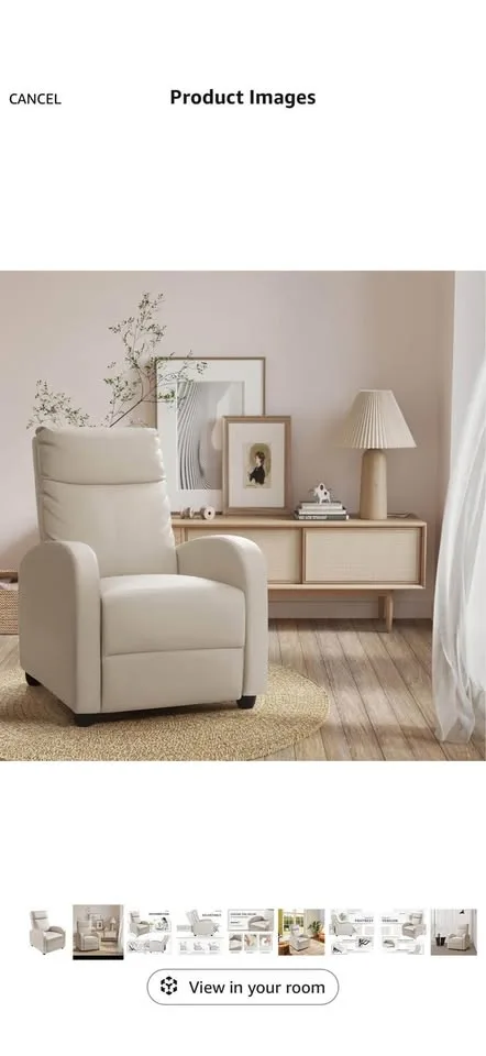 Homall Recliner Chair -Added lower back support image indicator(5)