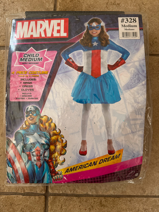 Child Marvel American Dream Halloween Costume - Medium