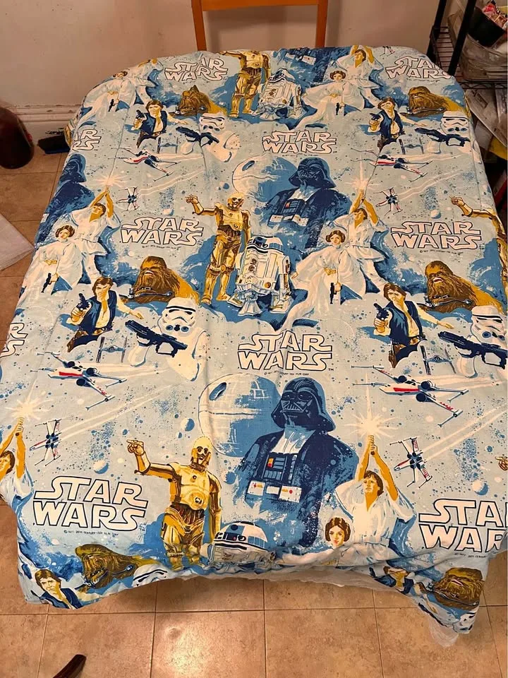 Vintage 1977 Esmond Star Wars Twin Bedspread Set thumbnail