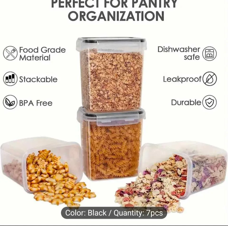 Brand new 7pc airtight food storage containers set image indicator(3)