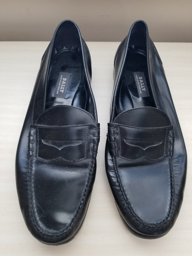 Bally Men's Black Leather Penny Loafers - photo 2