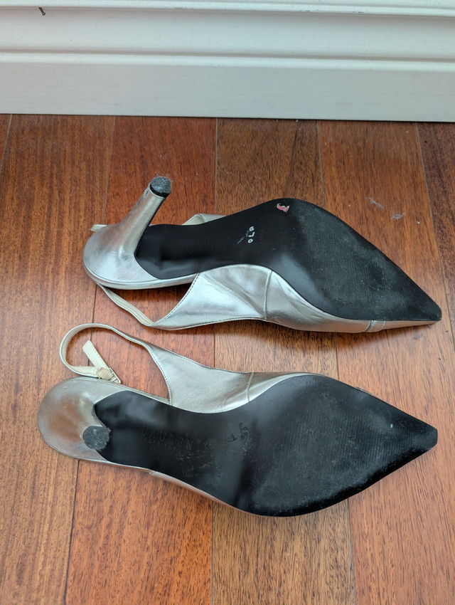 Ralph Lauren silver high heels - photo 4