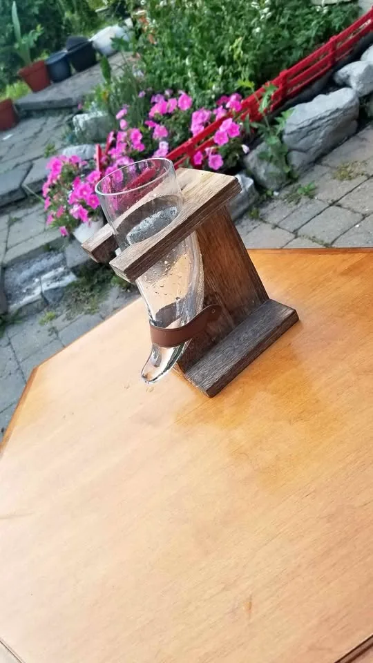 Viking style glass beer cup thumbnail