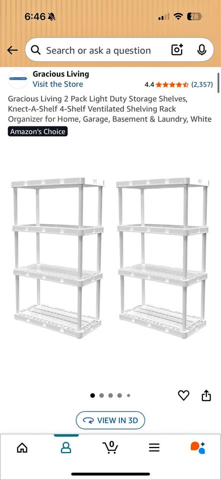 Storage Shelves (white)