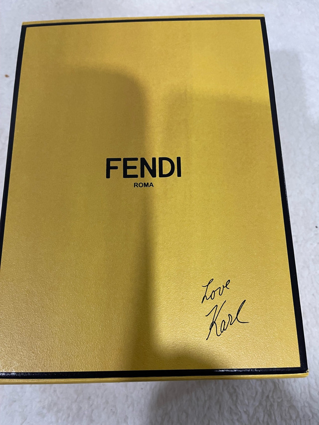 Fendi Box. Signed “Love Karl”