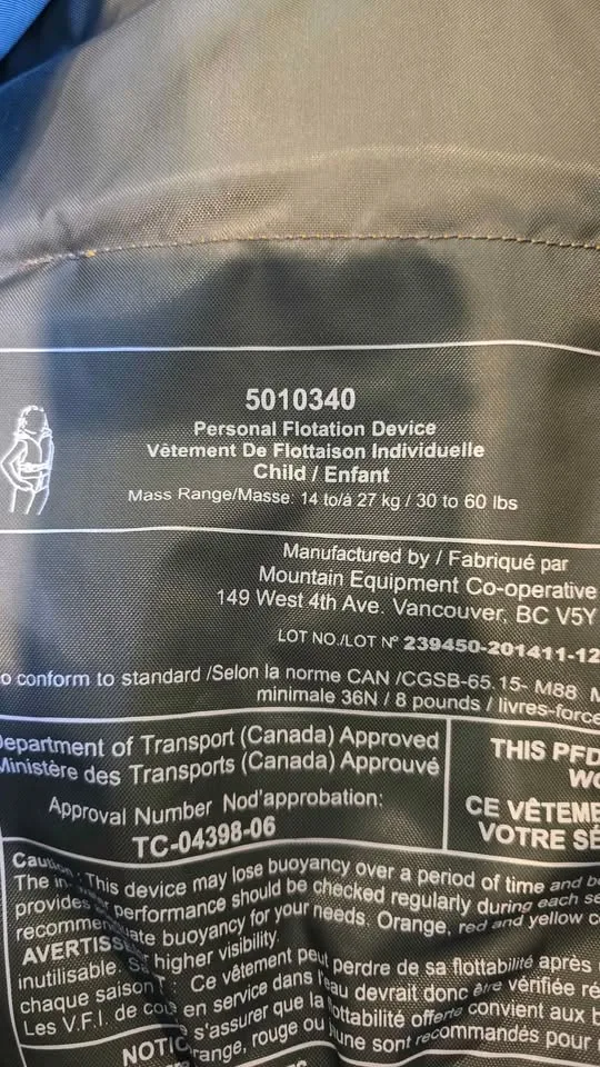 Child life jacket image indicator(4)