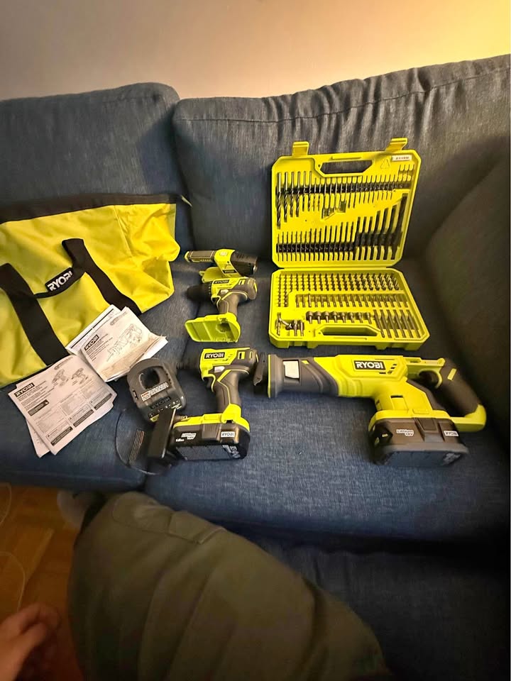 Ryobi tool set everything brand new never used