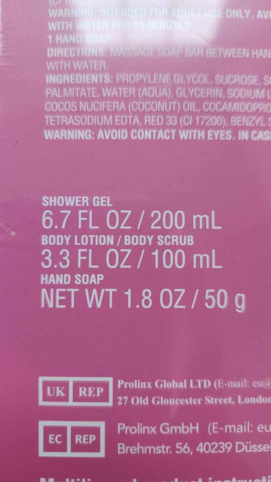 Bath Gift Set - New ( Shower Gel , Body Lotion , Hand Soap ) - photo 2