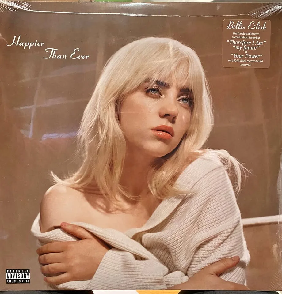 NEW Billie Eilish Happier Than Ever Vinyl Record thumbnail