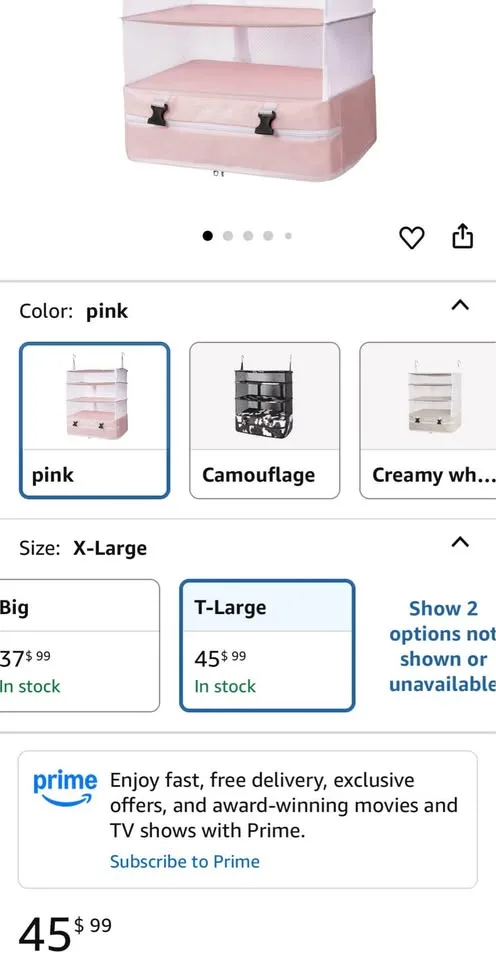 New Travel Luggage Organizer -Pink, XL image indicator(6)