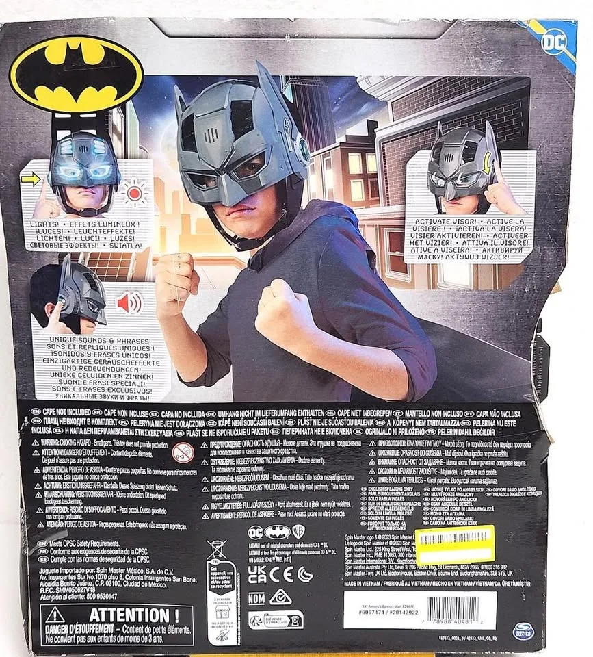 New DC Comics, Armor-Up Batman Mask Halloween Costume image indicator(4)
