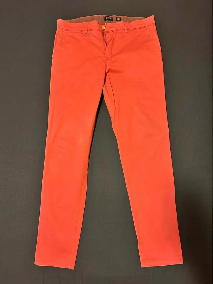 Pull & Bear TerraCotta Chino Pants - Size EUR 44 thumbnail