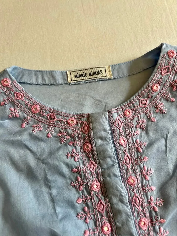 Minnie Minors 2 Piece Embroidered Dress - (Age 11-12 Yrs) thumbnail