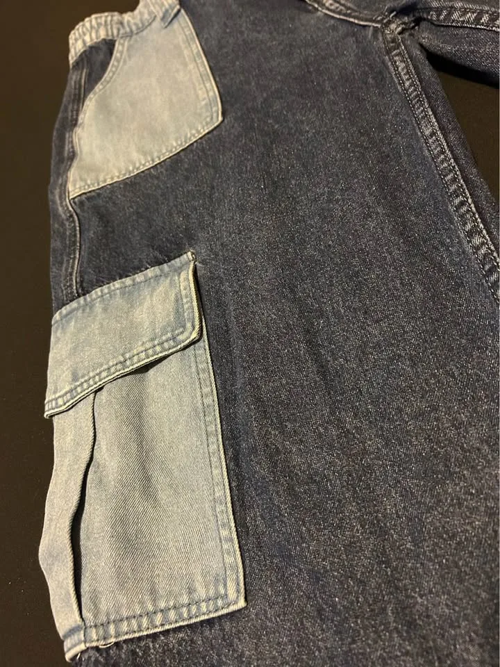 Forever 21 Patchwork Baggy Denim Jeans - Size 29 image indicator(2)