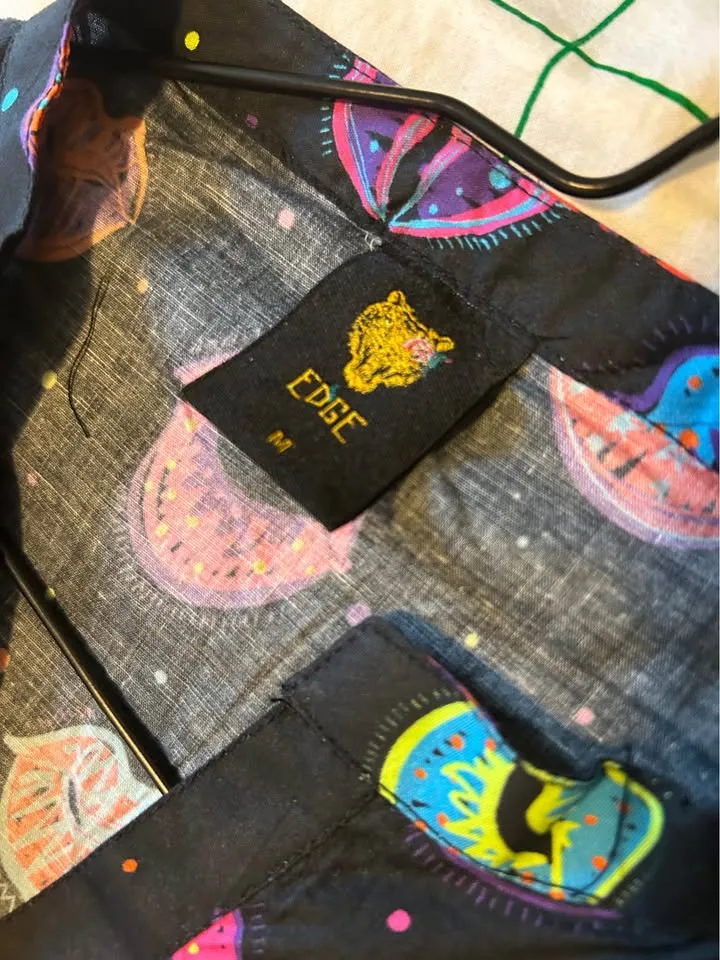 Ego Funky Glow Up Lips Printed Long Shirt - Size Medium image indicator(4)