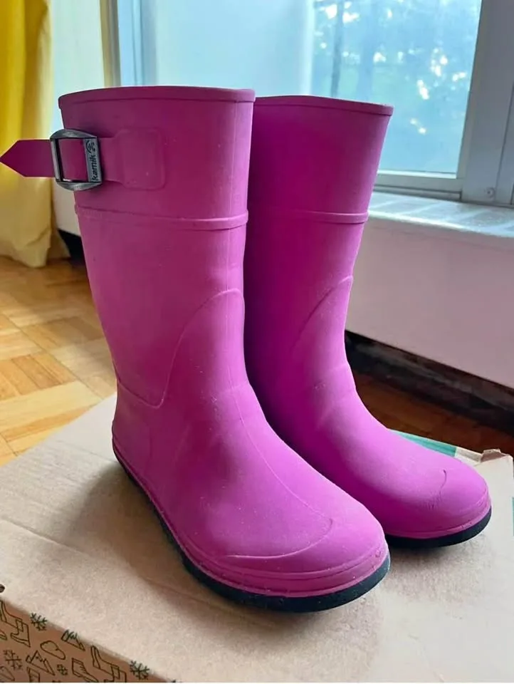 Kamik Rain Boots For Kids - Size 12 (With Box) thumbnail